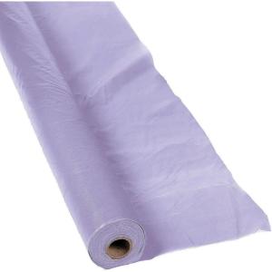 Fun Express 40 x 100 Feet Plastic Table Cover Roll Premium Disposable Plastic Tablecloth for All Type/Shape Tables | Picnic, Party, Banquet, Birthdays, Weddings (Green)(Lilac)