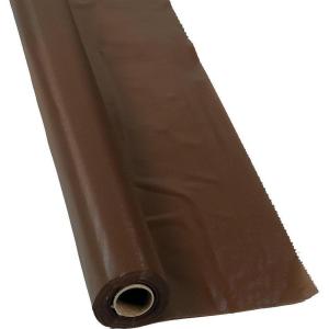 Fun Express 40 x 100 Feet Plastic Table Cover Roll Premium Disposable Plastic Tablecloth for All Type/Shape Tables | Picnic, Party, Banquet, Birthdays, Weddings (Green)(Chocolate)