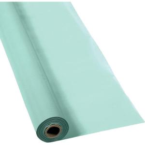 Fun Express 40 x 100 Feet Plastic Table Cover Roll Premium Disposable Plastic Tablecloth for All Type/Shape Tables | Picnic, Party, Banquet, Birthdays, Weddings (Green)(Mint)