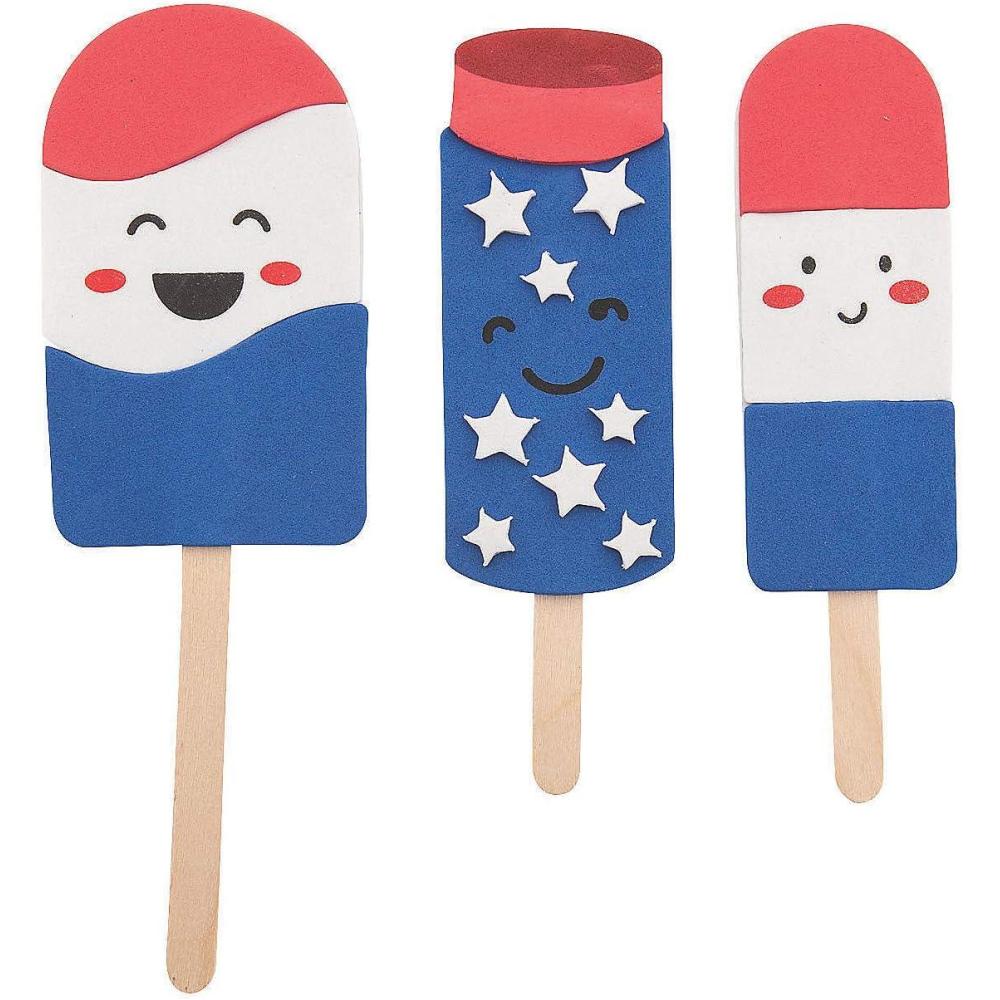 image:imageFoam Patriotic Cool Treats Magnet Craft Kit  Crafts for Kids and Fun Home Activities