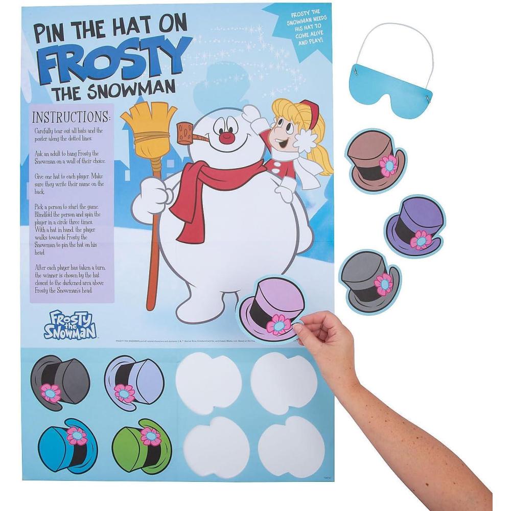 image:imageFun Express Frosty The Snowman Pin The Hat Game  9 Pieces