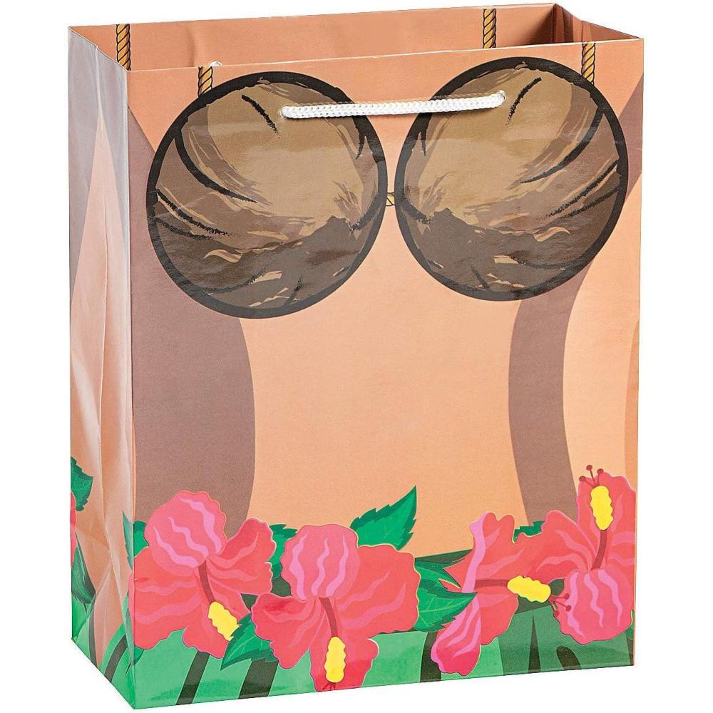 image:imageFun Express Hula Girl Gift Bag  Party Supplies  12 Pieces