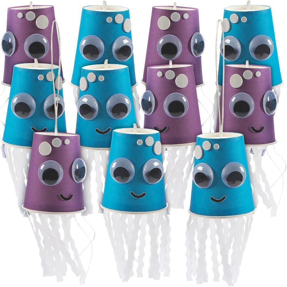 image:imageFun Express Jellyfish Paper Cup Craft Kit  Craft Kits  VBS Vacation Bible School SuppliesDecor  12 Pieces