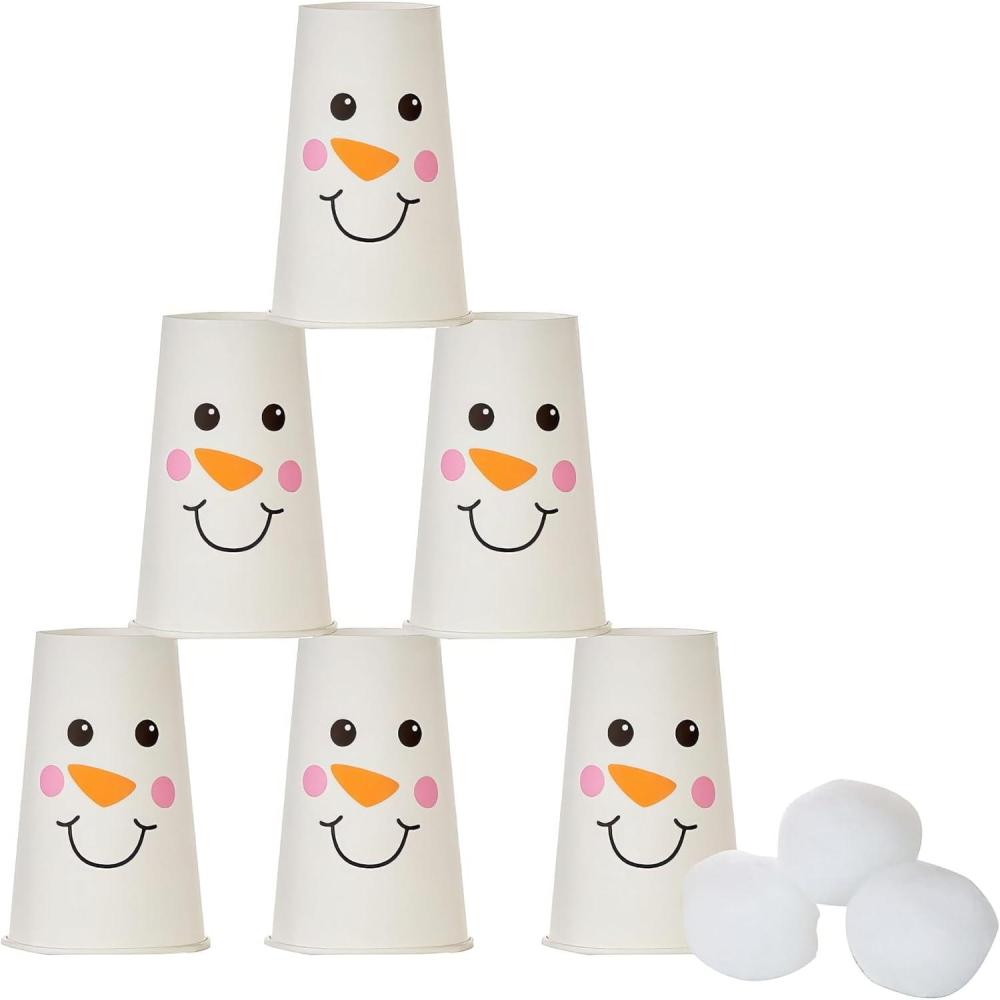 image:imageFun Express Kids Bowling Set Holiday Snowball Bowling Game Indoor Games for Toddlers Winter Toys Bowling Pins Party Entertainment Safe Soft Materials for Family Fun Activities