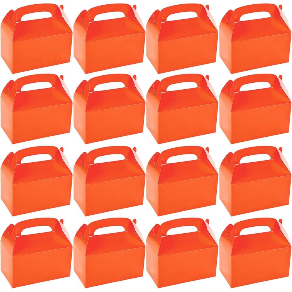 image:imageFun Express Orange Treat Favor Boxes Set of 12 Halloween and Party Supplies
