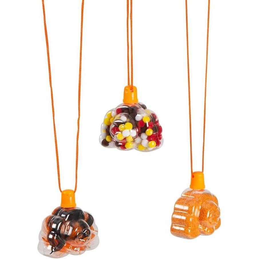 image:imageFun Express Thanksgiving Turkey Sand Art Necklaces 12 Pc