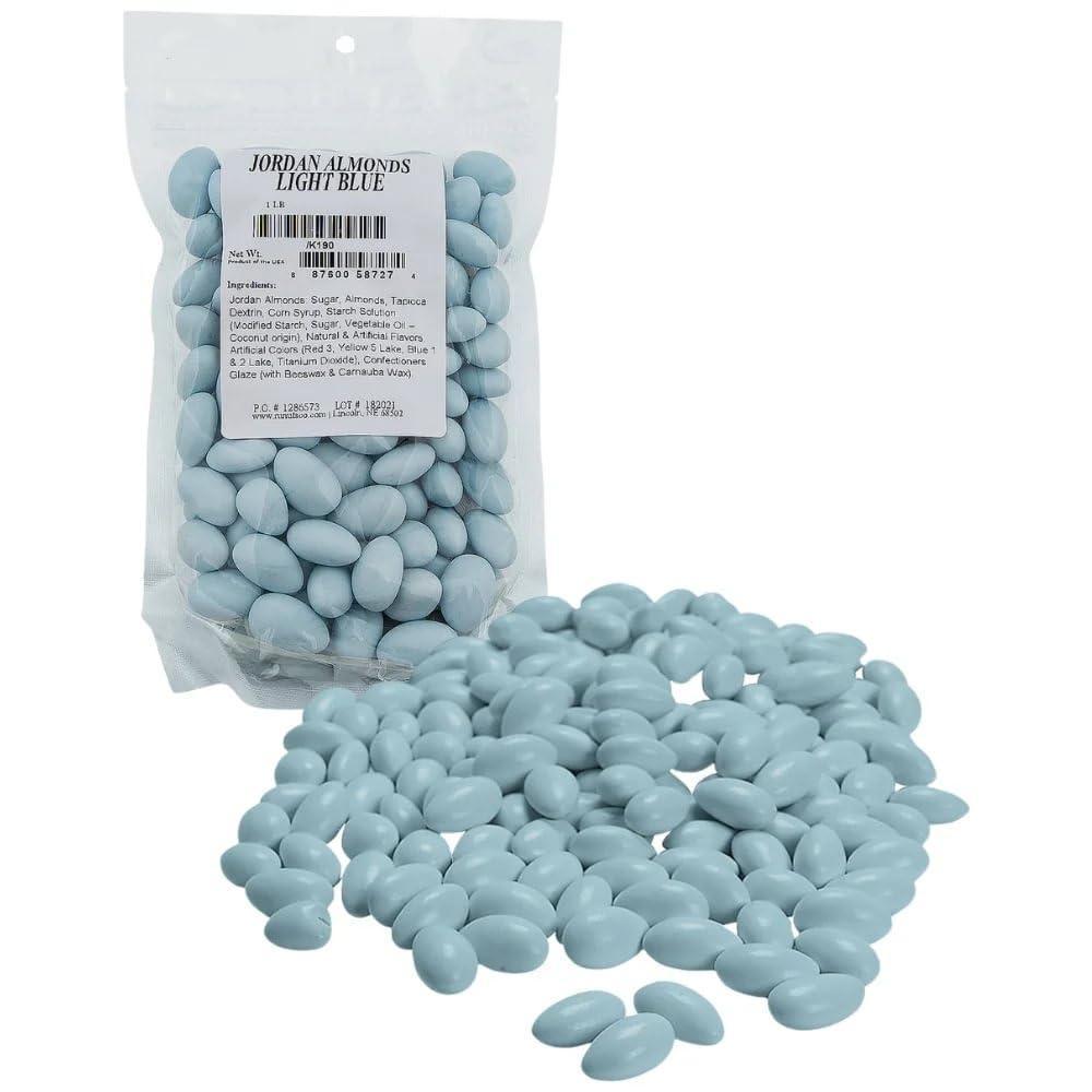 image:imageJordan Almonds 1 pound bulk bag Delicious Candy Nuts for Parties Weddings and more Light BlueLight Blue