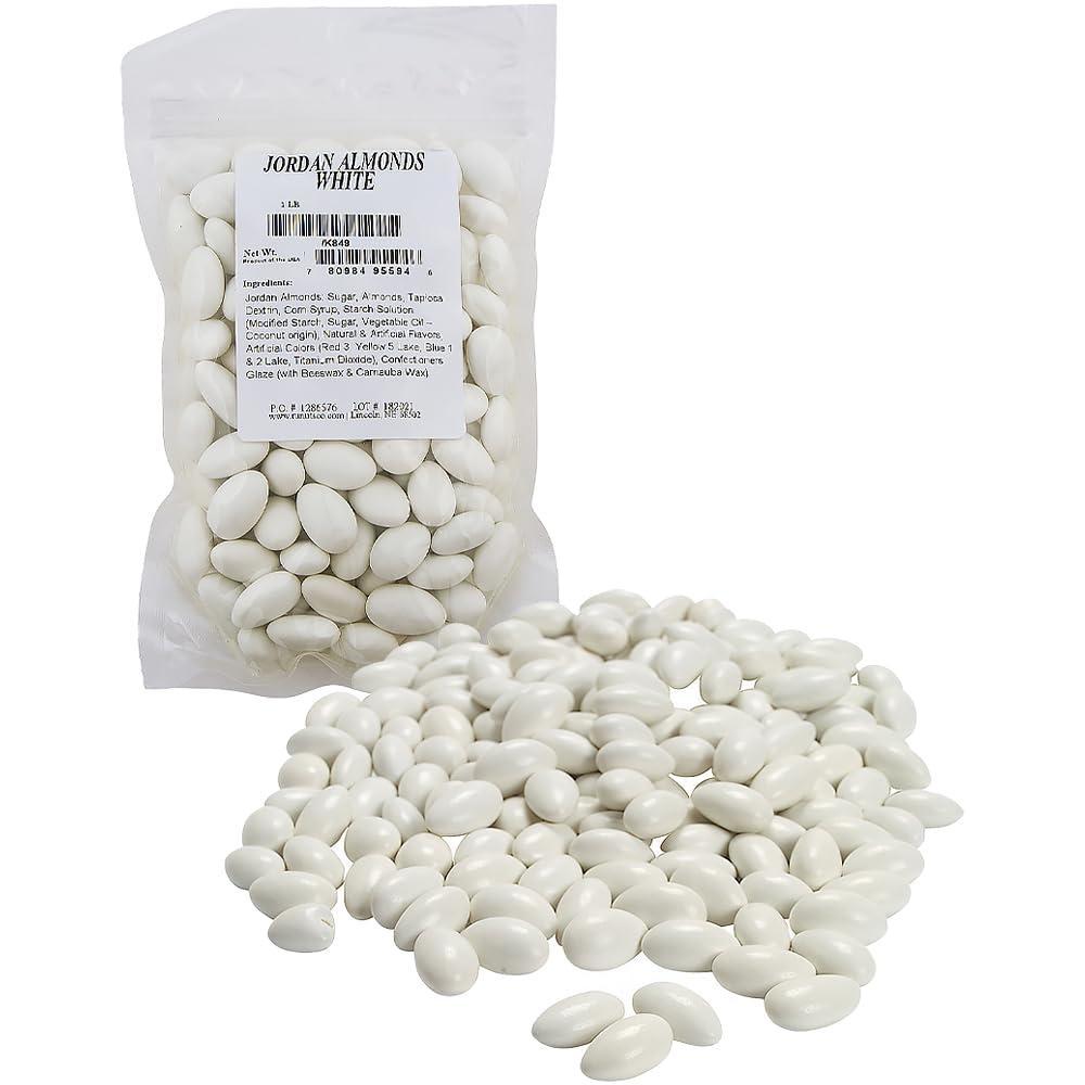 image:imageJordan Almonds 1 pound bulk bag Delicious Candy Nuts for Parties Weddings and more Light BlueWhite