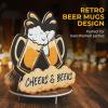 BEER SLOTTED CENTERPIECE – Party Decor – 1 Piece