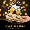 BEER SLOTTED CENTERPIECE – Party Decor – 1 Piece