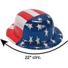 Fun Express – American Flag Plastic Derby Hat for Fourth of July – Apparel Accessories – Hats – Party Hats – Fourth of July – 12 Pieces