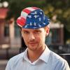 Fun Express – American Flag Plastic Derby Hat for Fourth of July – Apparel Accessories – Hats – Party Hats – Fourth of July – 12 Pieces