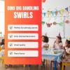 Fun Express – Dino Dig Dangling Swirls for Birthday – Party Decor – Hanging Decor – Spirals & Swirls – Birthday – 12 Pieces