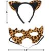 Fun Express – Leopard Headband W/mask (1 Set Dc) for Halloween – Apparel Accessories – Costume Accessories – Costume Props – Halloween – 6 Pieces