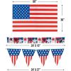 Fun Express – Patriotic Outdoor Decorating Kit (3pc) for Fourth of July – Party Decor – General Decor – Decorating Kits – Fourth of July – 3 Pieces