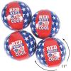 Fun Express – Patrotic Beach Ball for Fourth of July – Toys – Inflates – Beach Balls – Fourth of July – 12 Pieces