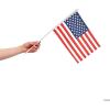 Fun Express – Polyester American Flag (7.5″ X 11.5″) for Fourth of July – Party Decor – General Decor – Flags – Fourth of July – 12 Pieces