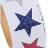 Fun Express – Prismatic Star Roll Stickers for Fourth of July – Stationery – Stickers – Stickers – Roll – Fourth of July – 1 Piece