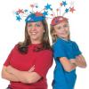 Fun Express – Red, White & Blue Foam Visors for Fourth of July – Apparel Accessories – Hats – Visors – Fourth of July – 12 Pieces