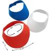 Fun Express – Red, White & Blue Foam Visors for Fourth of July – Apparel Accessories – Hats – Visors – Fourth of July – 12 Pieces