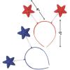 Fun Express – Red/Blue Star Head Boppers For Fourth of July – Apparel Accessories – Hats – Head Boppers – Fourth of July – 12 Pieces