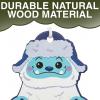 Fun Express 1 1/2″ x 1 3/4″ Mini Yeti-Shaped Wood Christmas Ornaments – 12 Pieces