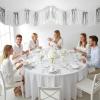 Fun Express 12 Ft. Silver Metallic Foil & Tissue Paper Ceiling Decoration