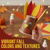 Fun Express 3″ x 11 1/4″ Thanksgiving Turkey Paper Cup Wind Chime Craft Kit – Makes 6