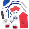 Fun Express 4″ x 5″ 4th of July Red, White & Blue Firework Magnet Craft Kit – Makes 12