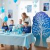 Fun Express 43 1/2″ x 5 Ft. 10 1/2″ White Winter Tree Cardboard Cutout Stand-Up
