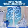 Fun Express 43 1/2″ x 5 Ft. 10 1/2″ White Winter Tree Cardboard Cutout Stand-Up