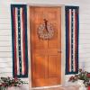 Fun Express 4th of July Decorations Patriotic Bunting Banner – Red White and Blue Vintage Americana Decor for Outdoor Indoor Use | American Flag Bunting Flags for Porch Pillar Window Independence Day