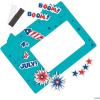 Fun Express 4th of July Picture Frame Magnet Craft Kit – Makes 12 – DIY Crafts for Kids