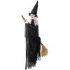 Fun Express 6 Ft. Lifesize Flying Witch Outdoor Animated Prop