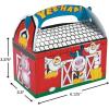 Fun Express Barn Treat Box Set for Farm-Themed Parties – Perfect for Birthday Celebrations Country-Farm Event Favors & Treat Packaging – Ideal for Rustic Farmhouse Themed Parties – 8 Boxes
