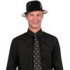 Fun Express Black Plastic Fedora Hats for Adult – Gangster Costume Party Hats – 12 Pieces
