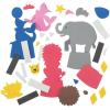 Fun Express Circus Animals Magnet Craft Kit – Craft Kits – 12 Pieces