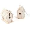 Fun Express DIY Church Birdhouse Craft Kits for Kids Ages 8-12 – Wooden Bird Houses to Paint 12 Pack | Unfinished Wood Crafts for Spring & Summer | Bulk Party Favors for Classroom & Camp Projects