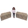 Fun Express Flat Hay Bale Stand-Ups for Christmas – Holiday Party Decor Floor Displays & Festive Celebrations – Ideal Christmas Parties & Holiday Décor – Perfect for Indoor & Outdoor Use – 2 Pieces