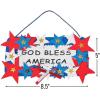 Fun Express God Bless America Sign Craft Kit, Makes 12 Foam Signs – 4th of July Crafts for Kids