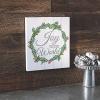 Fun Express “Joy to the World” Wooden Wall Sign – Rustic Christmas Home Decor Inspirational Holiday Message – Mantels Entryways Living Rooms – 12″ x 8″ Beautifully Crafted for Holiday Cheer – 1 Piece