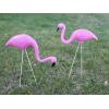 Fun Express Mini Pink Flamingo Lawn Ornaments (2 Pieces, 8″ with 12″ Stakes) Lawn Decor, Unique and Quirky Home Decor & Gifts, Party Decorations