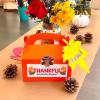 Fun Express Orange Treat Favor Boxes – Set of 12 – Halloween and Party Supplies