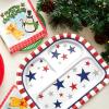 Fun Express Patriotic Party Star Paper Dinner Plates – American Flag Patriotic Disposable Paper Plates – Tableware Perfect for Fourth of July Memorial Day – Independence Day Decorations – 8 Pieces