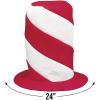Fun Express Red and White Swirl Stovepipe Hat – Costume Accessories