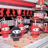 Fun Express Set of 12 Pieces Ninja Cups with Flexible Straws, Holds 20 oz, BPA Free Plastic, Birthday Party supplies, Black & Red