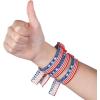 Fun Express USA Woven Friendship Bracelets for Fourth of July – Jewelry – Bracelets – Friendship Bracelets – Fourth of July – 12 Pieces
