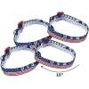 Fun Express USA Woven Friendship Bracelets for Fourth of July – Jewelry – Bracelets – Friendship Bracelets – Fourth of July – 12 Pieces