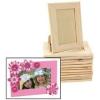 Fun Express Wooden Picture Frames Bulk Set of 12 – Unfinished Wood Frames 5×7 for DIY Crafts | Customizable Photo Frames for Kids Art Projects, School Activities & Family Creative Time | Natural Wood