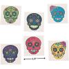 Sugar Skull Temporary Tattoos – Day of the Day and Halloween Accessories – 72 Pieces